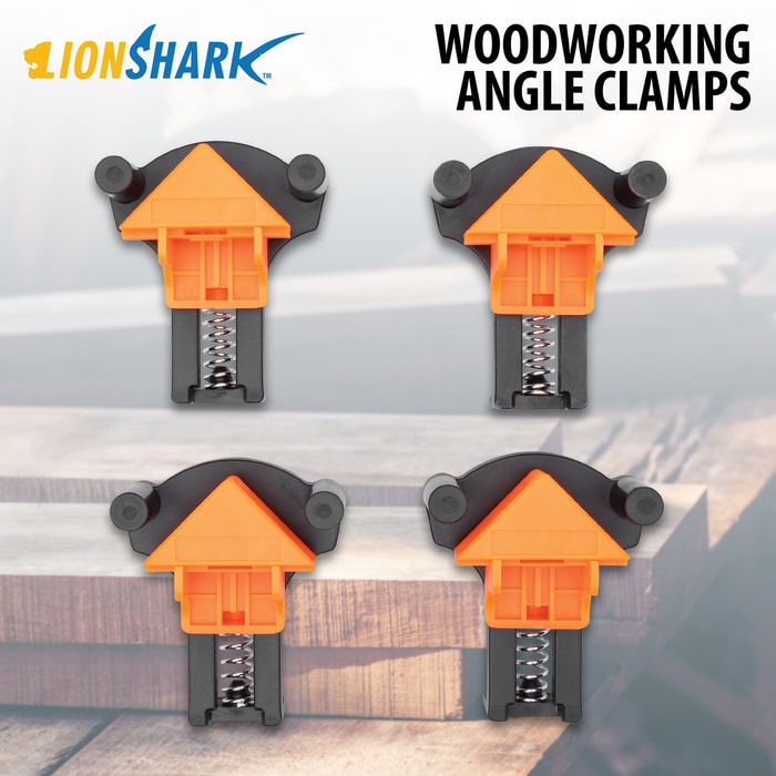 Full image of the Lion Shark Woodworking Angle Clamps.
