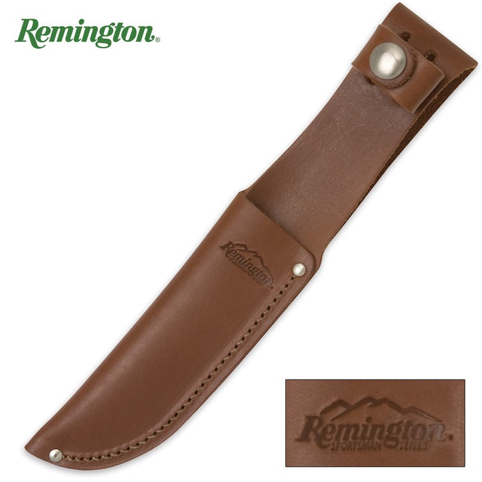 BKD140 Remington Brown Leather Fixed Blade Sheath