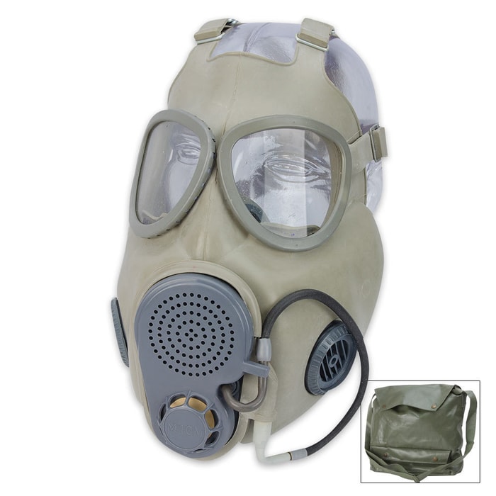 Czech M10M Gas Mask With Filter & Drinking Tube