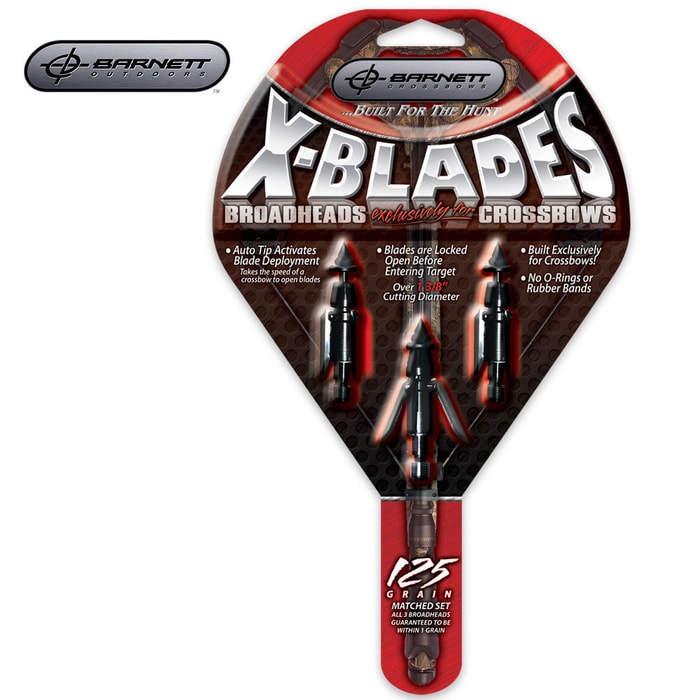 Barnett X-Blades Expandable Broadheads 3 Pack