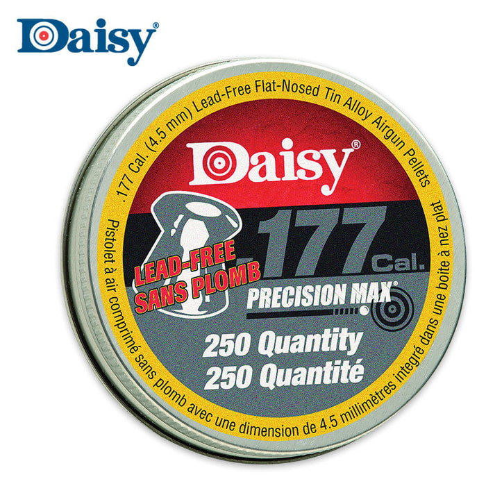 Daisy .177 Cal. Flat Lead Free Pellets 250 Tin