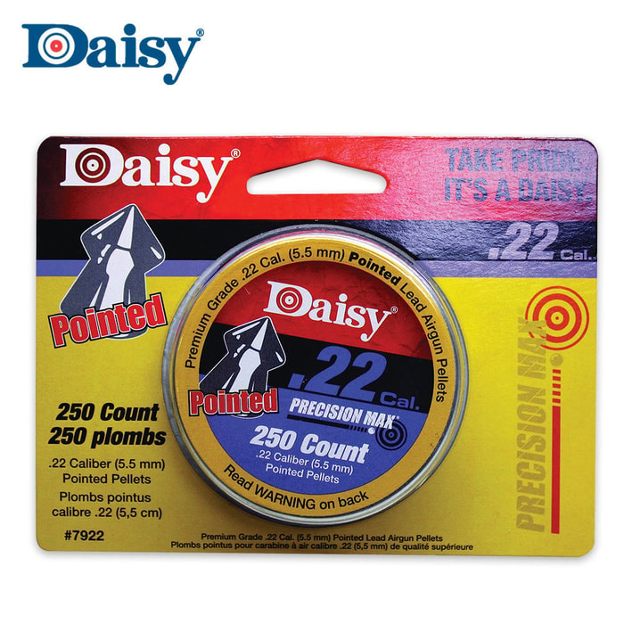 Daisy .22 Cal. Pointed Pellets 250 Tin