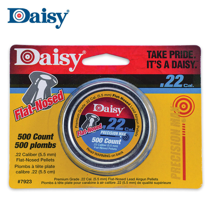 Daisy .22 Cal. Flat Pellets 500 Tin