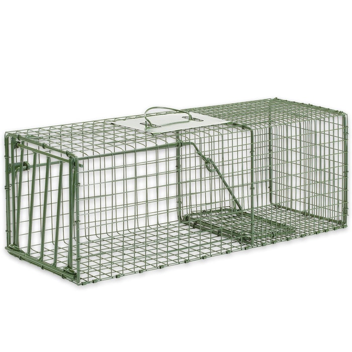 Duke Heavy Duty Medium Animal Non-Lethal Cage Trap - Rabbits - 26" x 9" x 9"