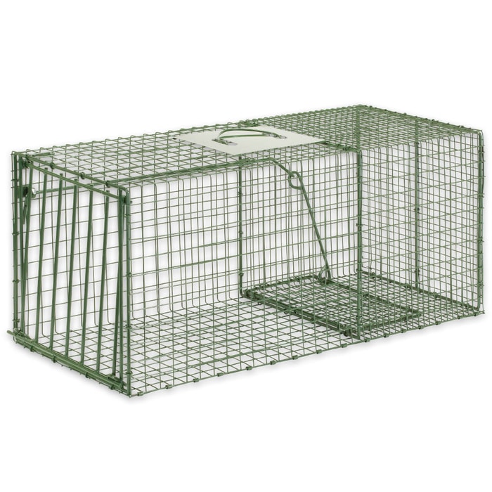 Duke Heavy Duty Large Animal Non-Lethal Cage Trap - Raccoons, Cats, Armadillos and More