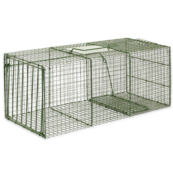 Duke Heavy Duty XL Non-Lethal Cage Trap - 36" x 15" x 14" - Foxes, Cats and More