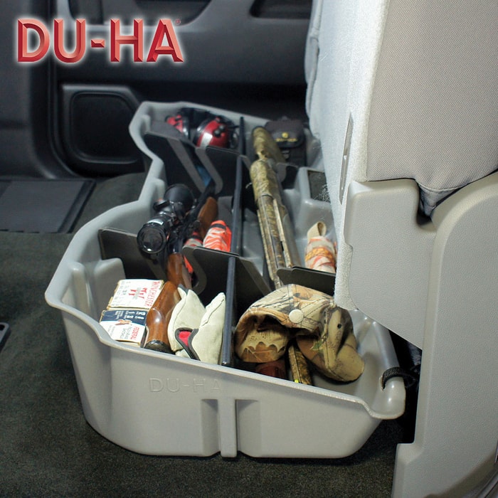 DU-HA Underseat Storage System - 2014-2017 Chevy / GMC Double Cab Trucks - Black