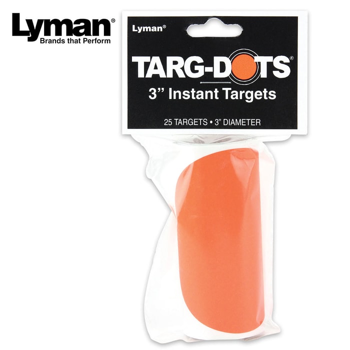Lyman 3 In. Stick-On Target Dots - Roll of 25