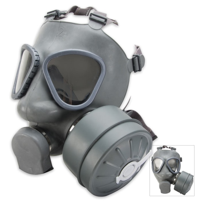 Finnish Military Gas Mask with Filter
