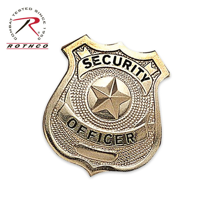 Gold Security Officer Badge