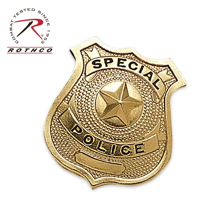 Gold Special Police Badge