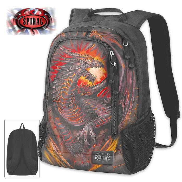 Dragon Furnace Backpack With Laptop Pocket