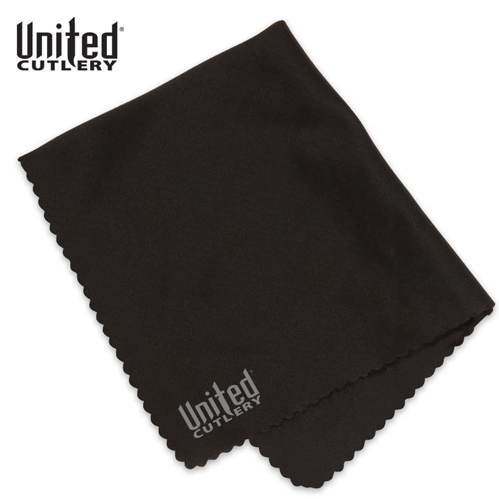 United 8-inch X 9-inch Premium Polishing Cloth, Black