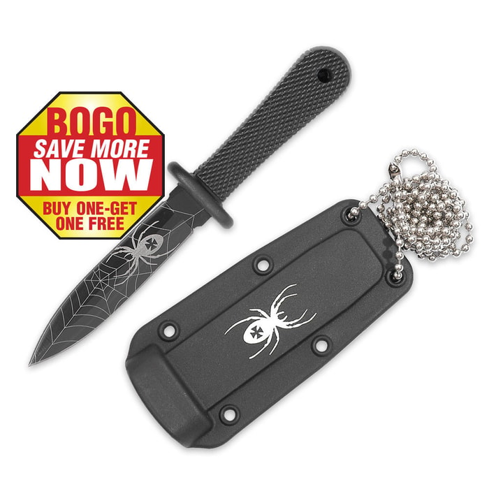 Black Widow Self Defense Tactical Neck or Boot Knife 2 for 1