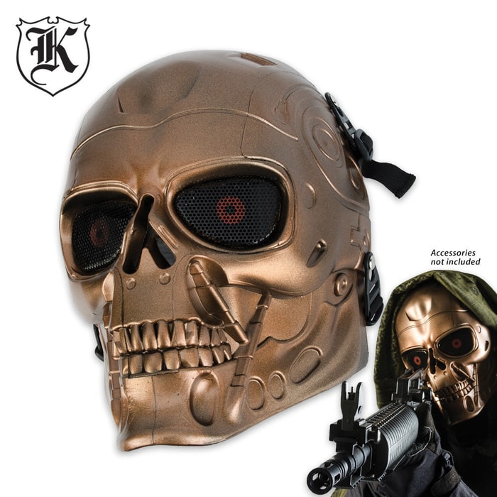 ABS Skeletal Bronze Solider Facemask