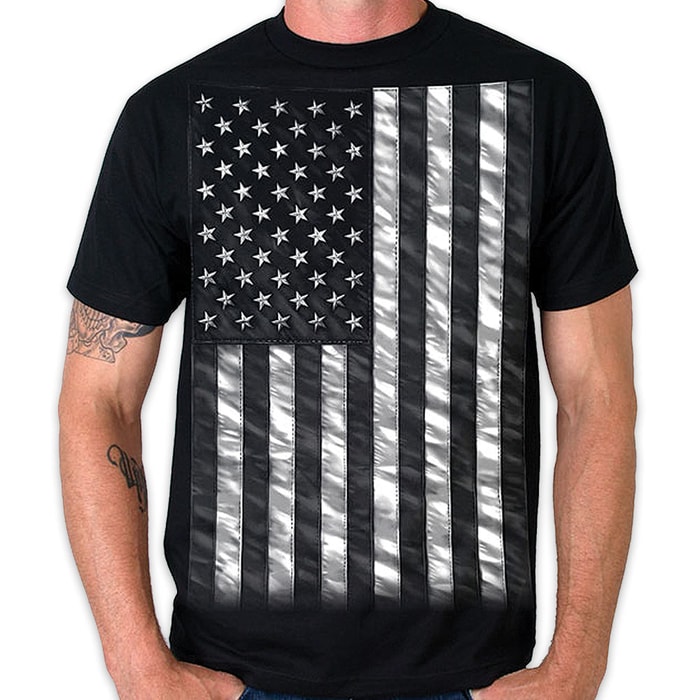 Jumbo Black and White Flag T-Shirt