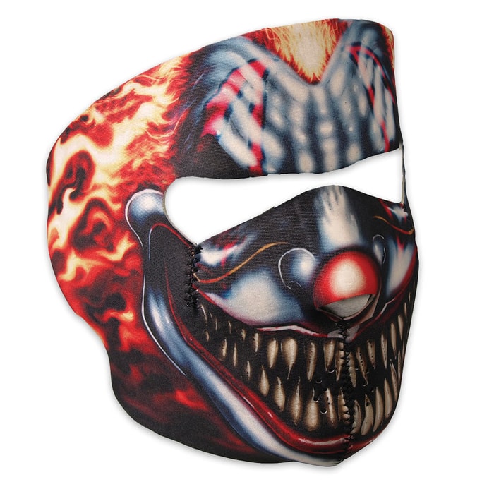 Smoking Clown Neoprene Facemask