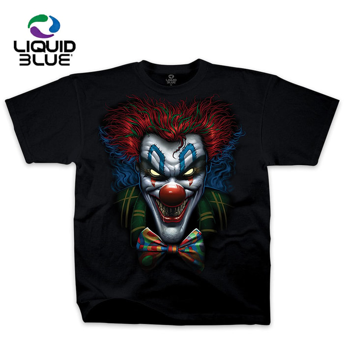 Evil Bow Tie Clown Black T-Shirt