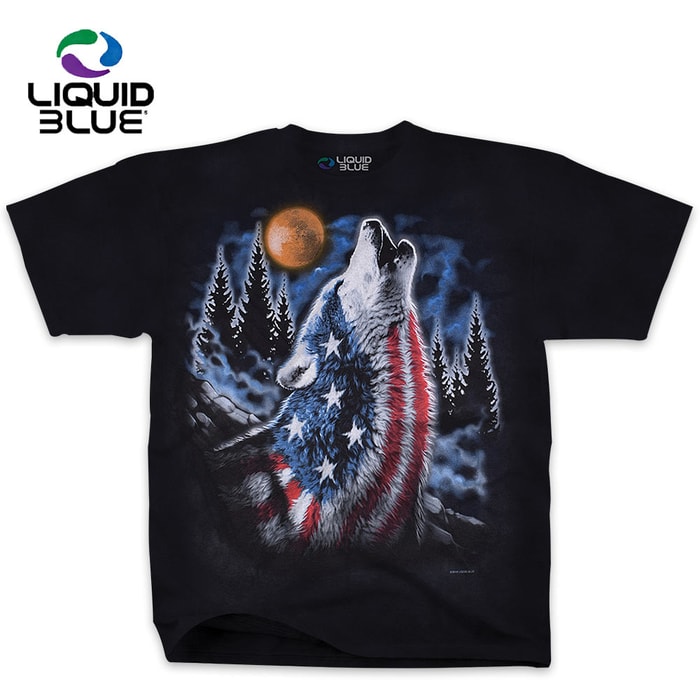 American Howl Navy Blue Tie-Dye T-Shirt