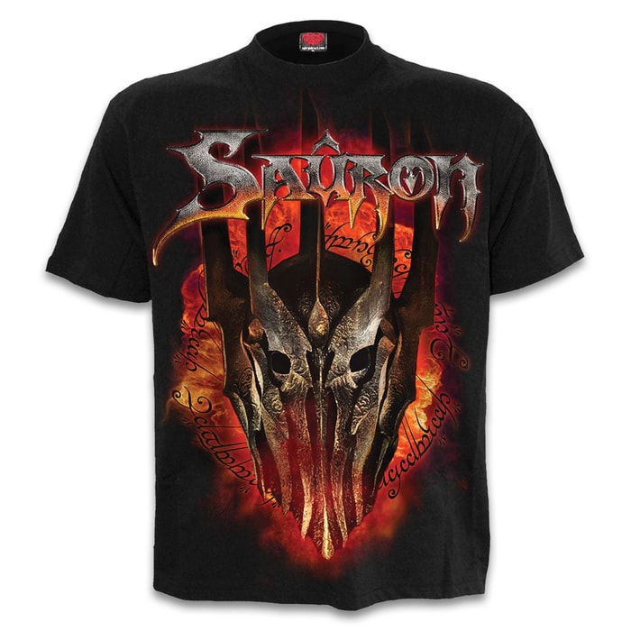 The front of the LOTR Sauron t-shirt