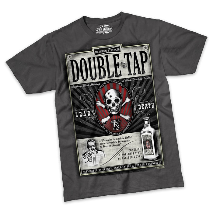 Double Tap Charcoal Short Sleeve Shirt
