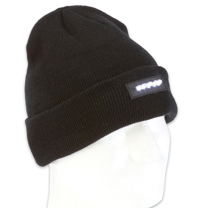 Stocking Cap with Built-In LED Lights