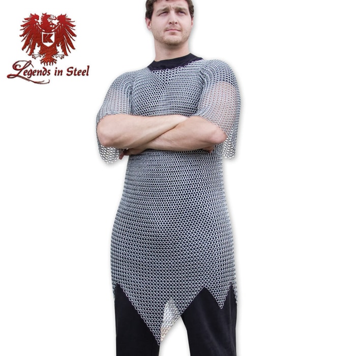 Chainmail Mid-Length Polished Armor Tunic