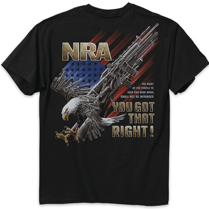 Buckwear NRA You Got That Right Black T-Shirt