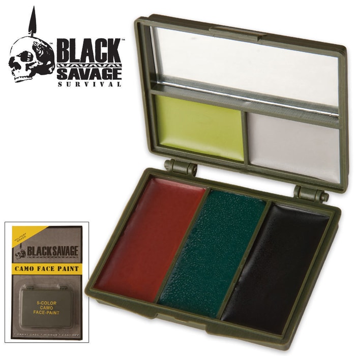 5 Color Hunting Camo Face Paint Kit