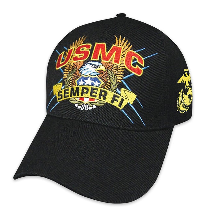 USMC Slogan Semper Fi Cap