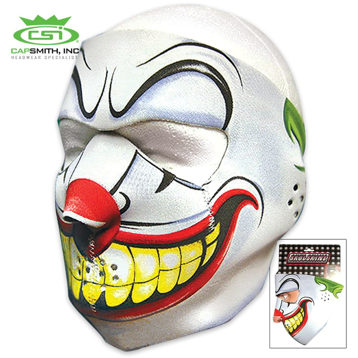 Evil Clown Neoprene Face Mask