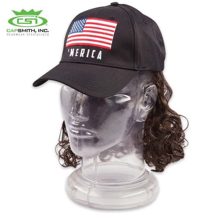 ‘Merica Fake Hair Cap - Hat