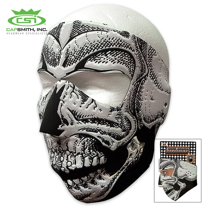 3D Skull Neoprene Face Mask