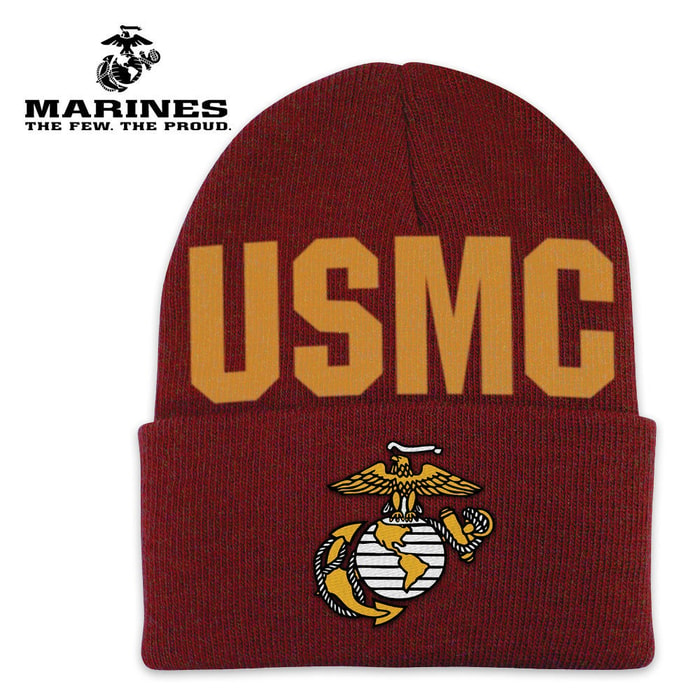 Marines Color Cuff Beanie Hat