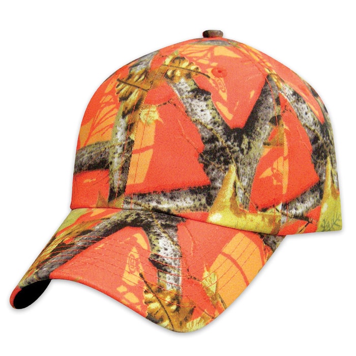 Hunting Camp Orange Camo Cap - Hat