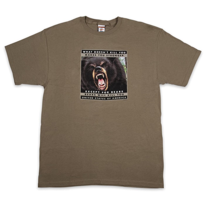Kill You Bear Dusty Tan T-Shirt