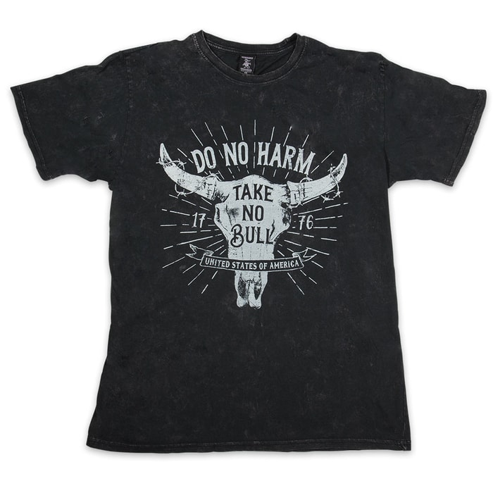 Take No Bull Washed Black T-Shirt