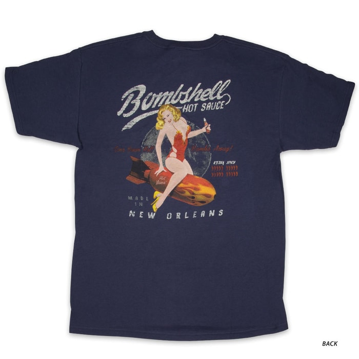 Bombshell Hot Sauce Midnight Blue T-Shirt