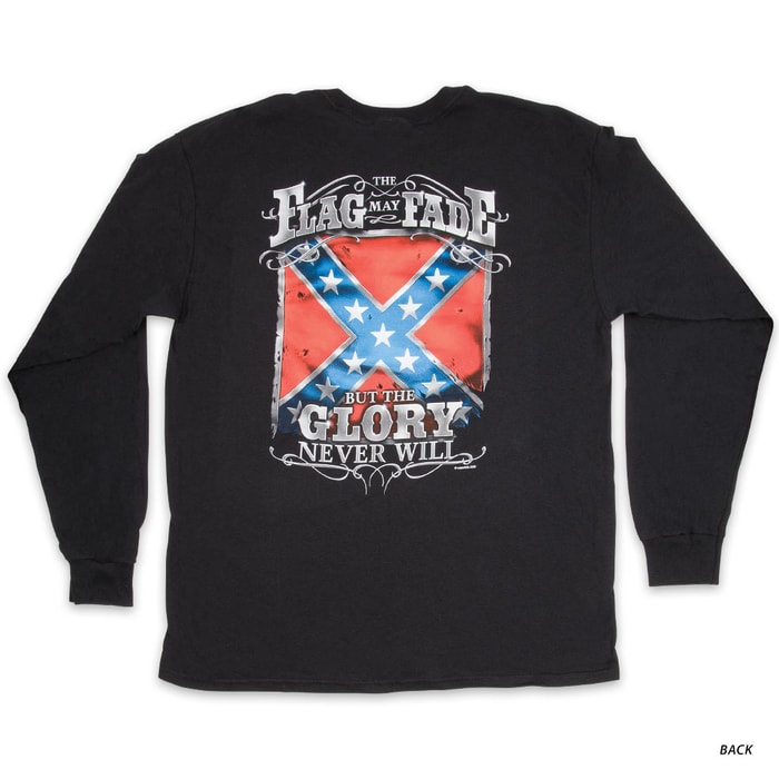 Rebel Glory Flag T-Shirt - Long-Sleeve
