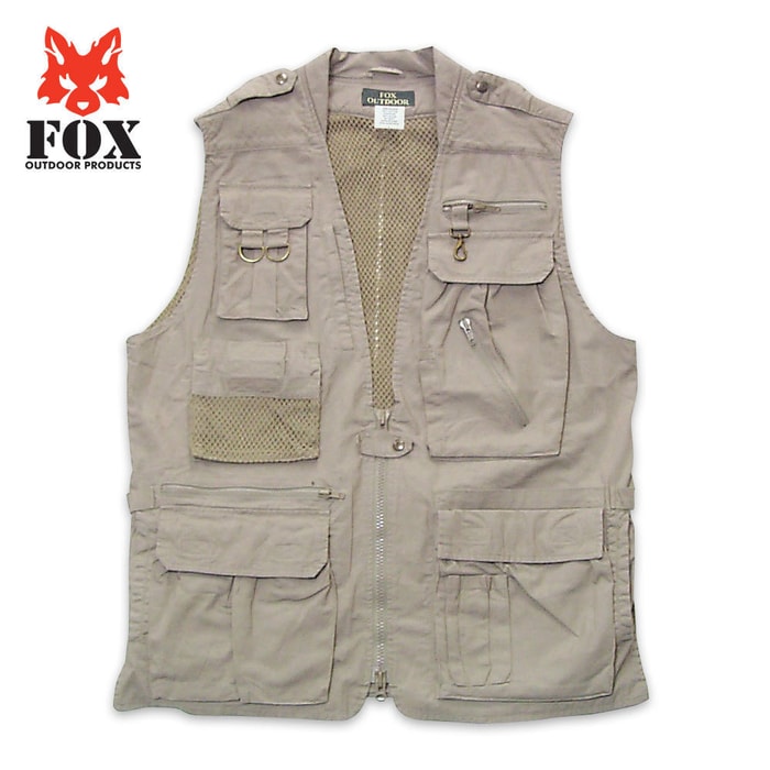 Fox Photo Safari Vest Khaki