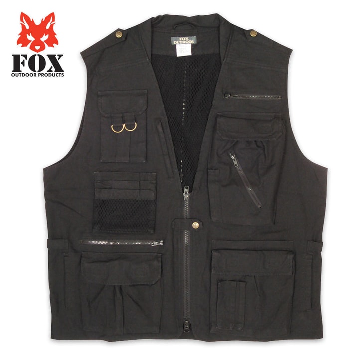 Fox Photo Safari Vest Black