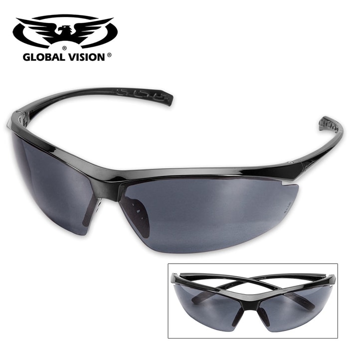 Global Vision Lieutenant Military Ballistic Safety Sunglasses - Smoke