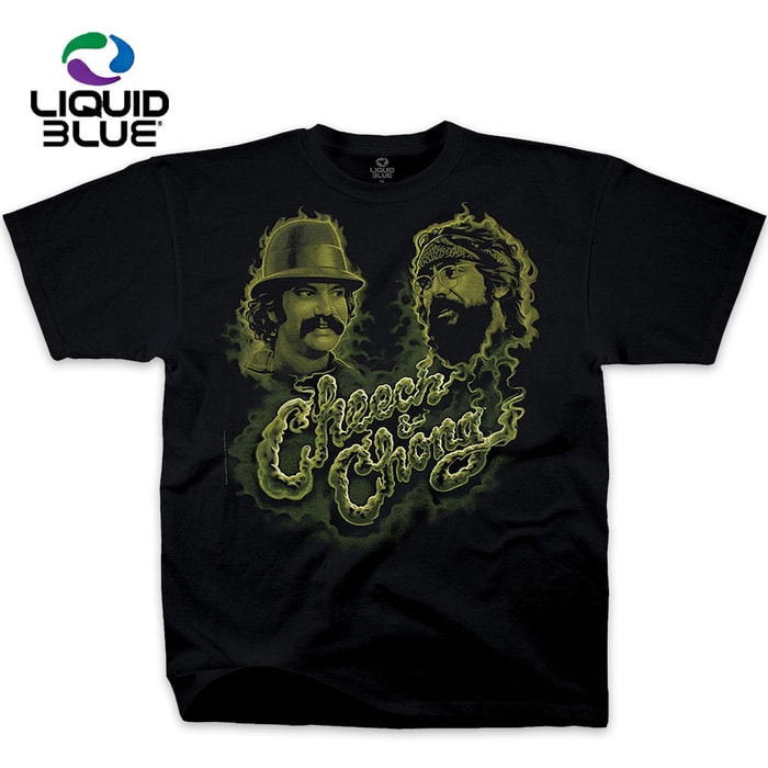 Cheech And Chong Green Smoke T-Shirt