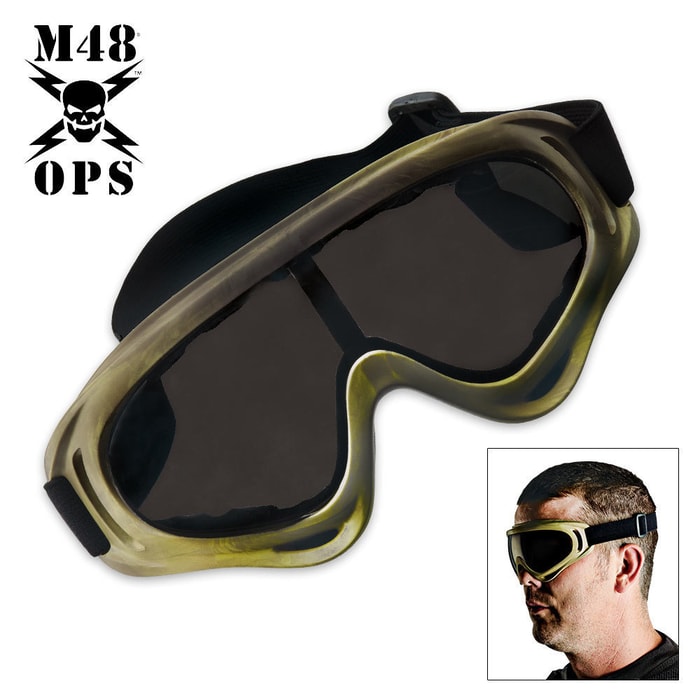 M48 Gear Tactical Wind Goggles Tan