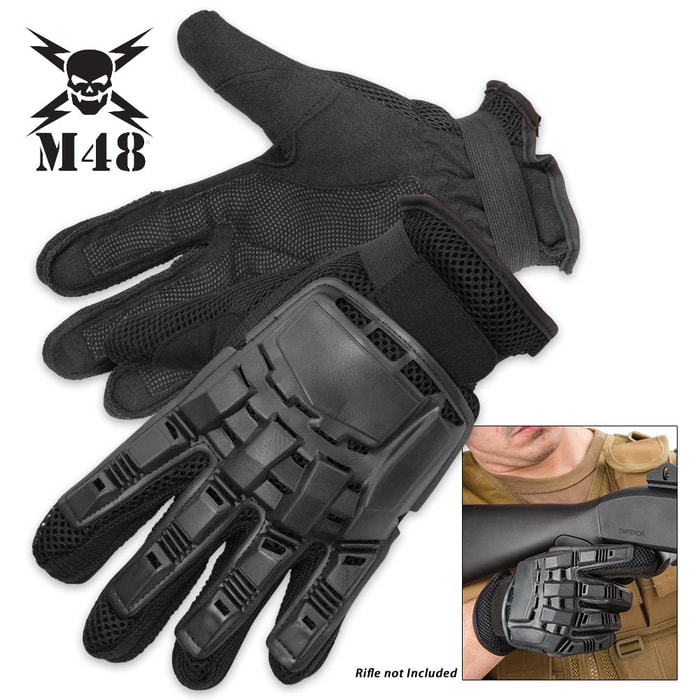 M48® Gear Law Enforcement Full-Finger Gloves - Black