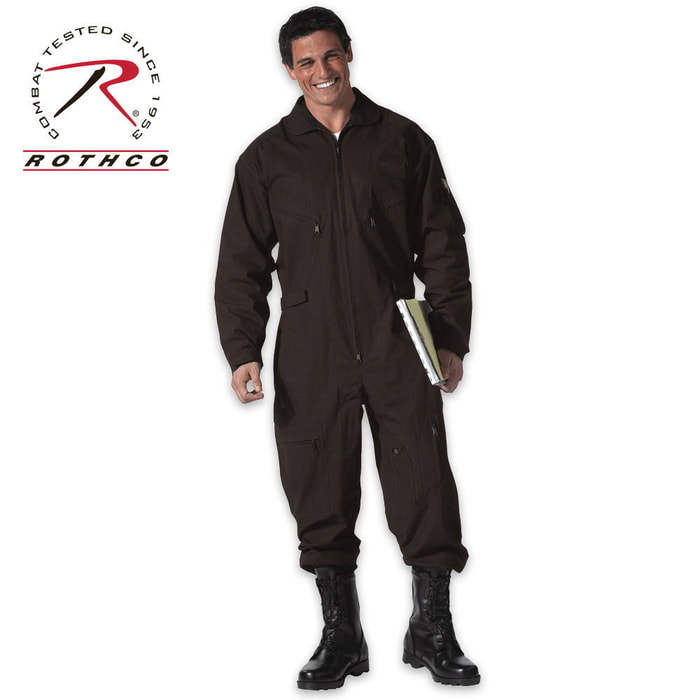 Air Force Style Flight Suit Black