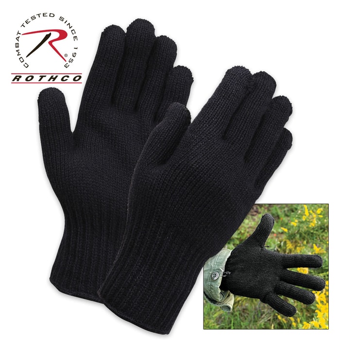 Rothco GI Glove Liners Black
