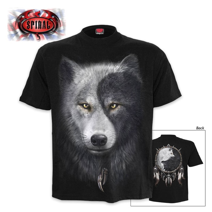 Black Wolf Chi Wrap - Allover T-Shirt