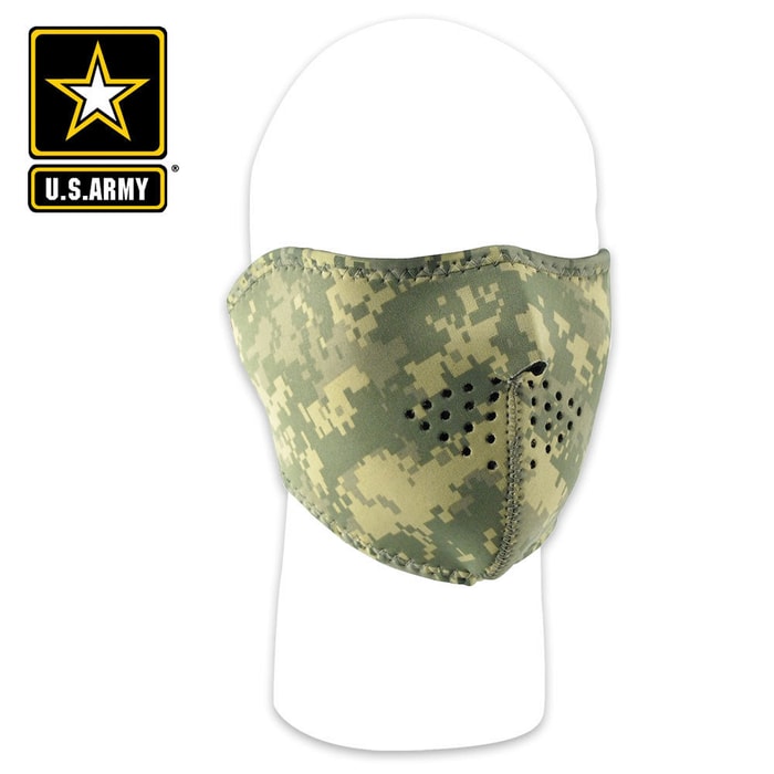 ZANheadgear Digital ACU Camouflage Neoprene Half Facemask