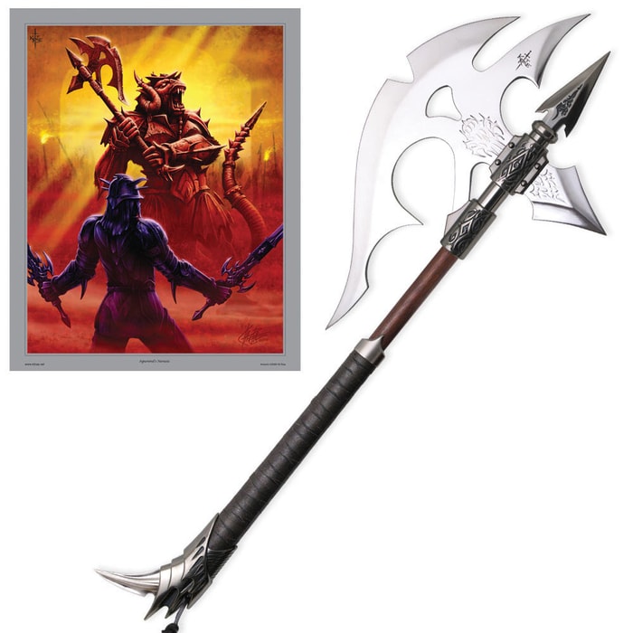 Kit Rae Black Legion War Axe with Autographed Poster